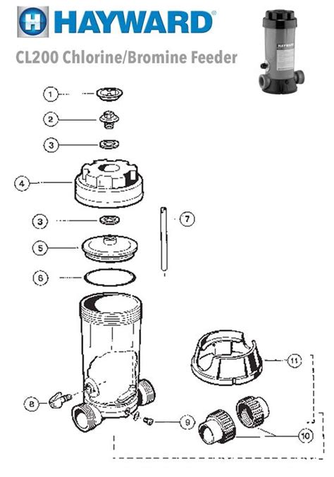 hayward chlorinator parts diagram